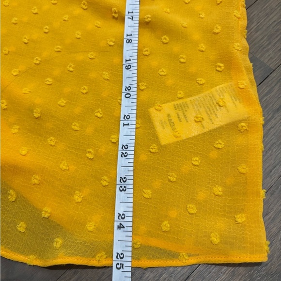 Anthropologie Haida Ruffle Peasant Top Yellow. Large - Picture 8 of 10